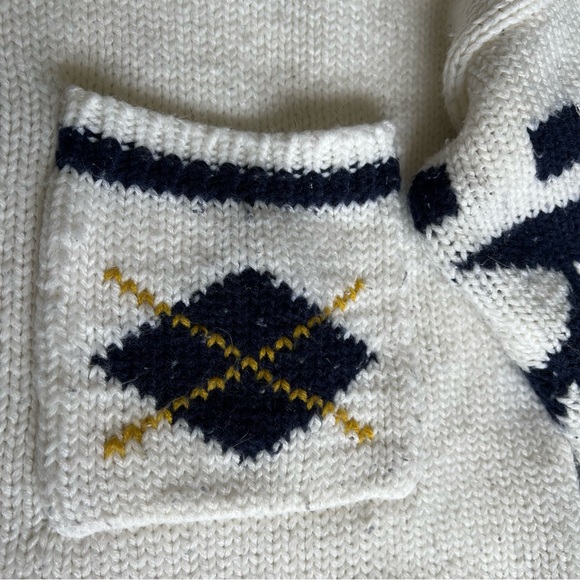 Vintage Patterned Pocketed Sweater - Picture 3 of 5